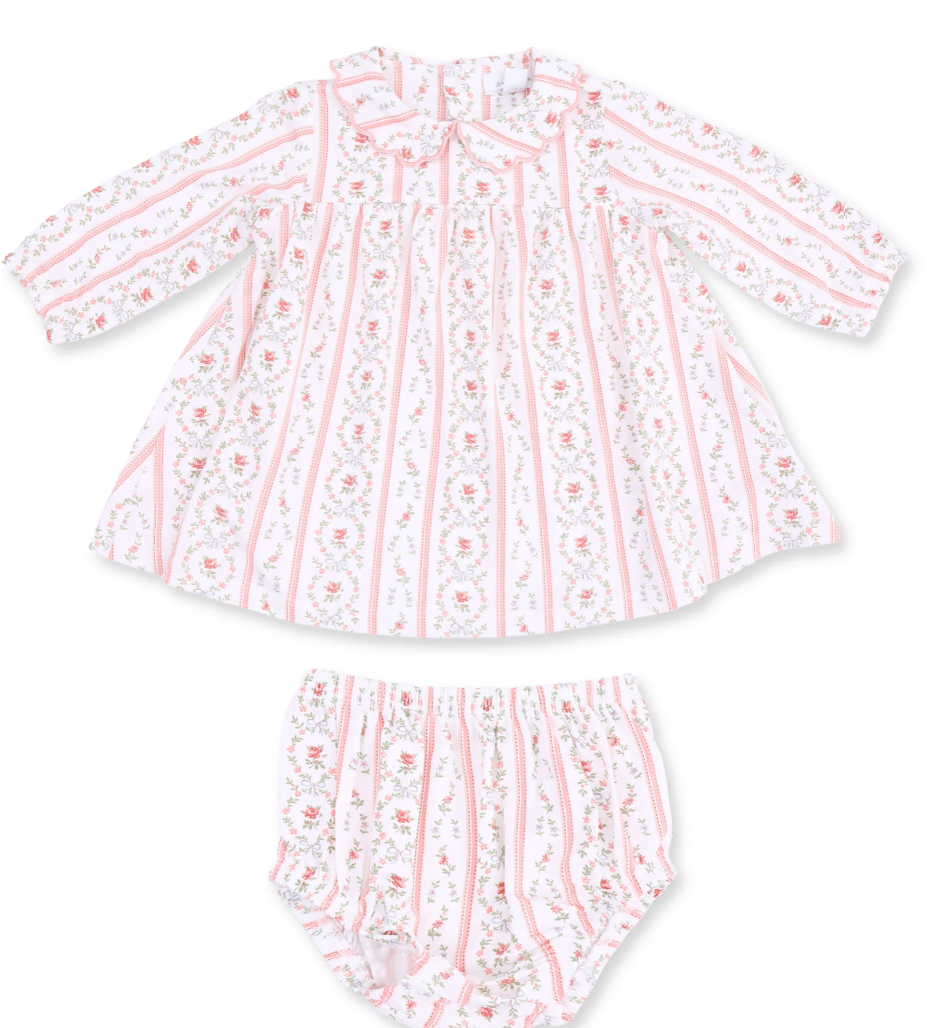 Marnia Rosebud Stripe Dress and Bloomer