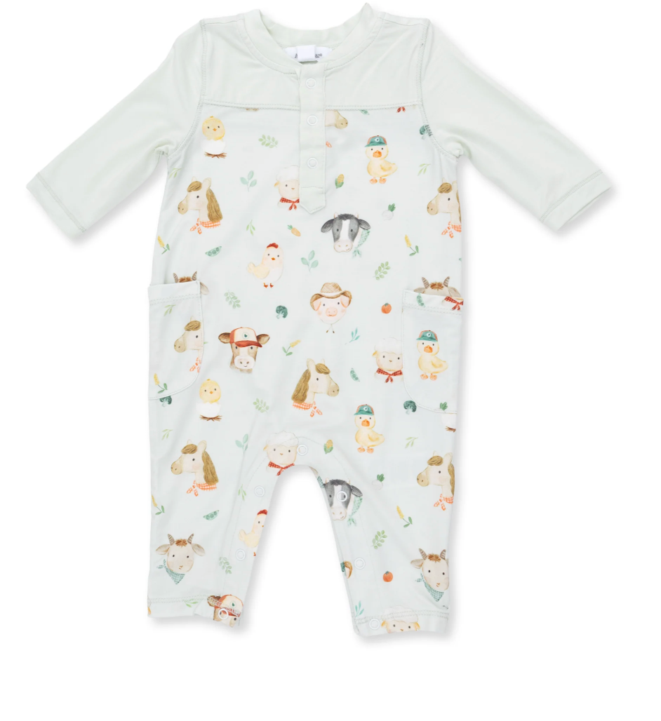 Baby Farm Faces Romper