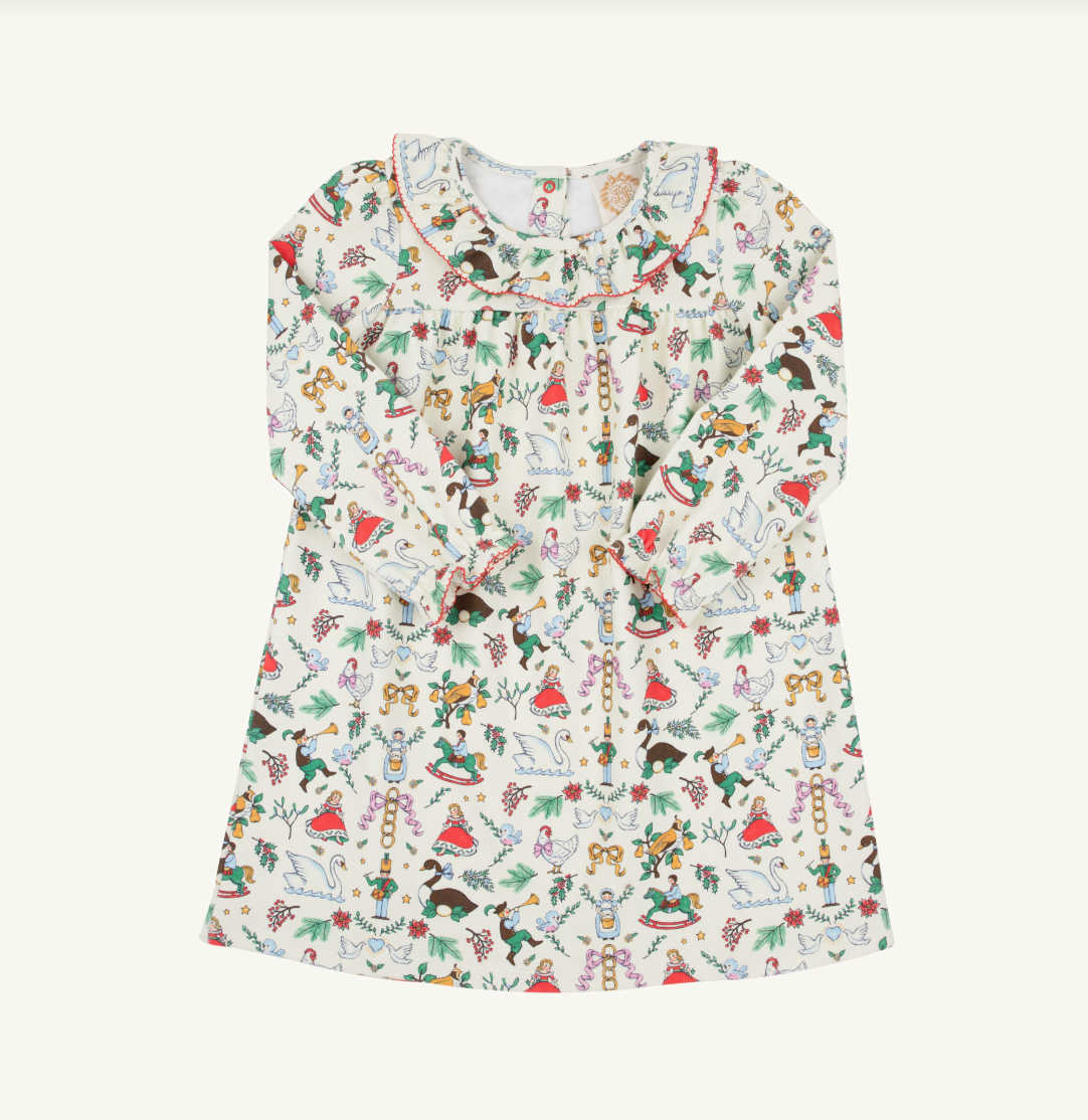 The Beaufort Bonnet Company- 12 Days of Christmas Ramona Ruffle Dress