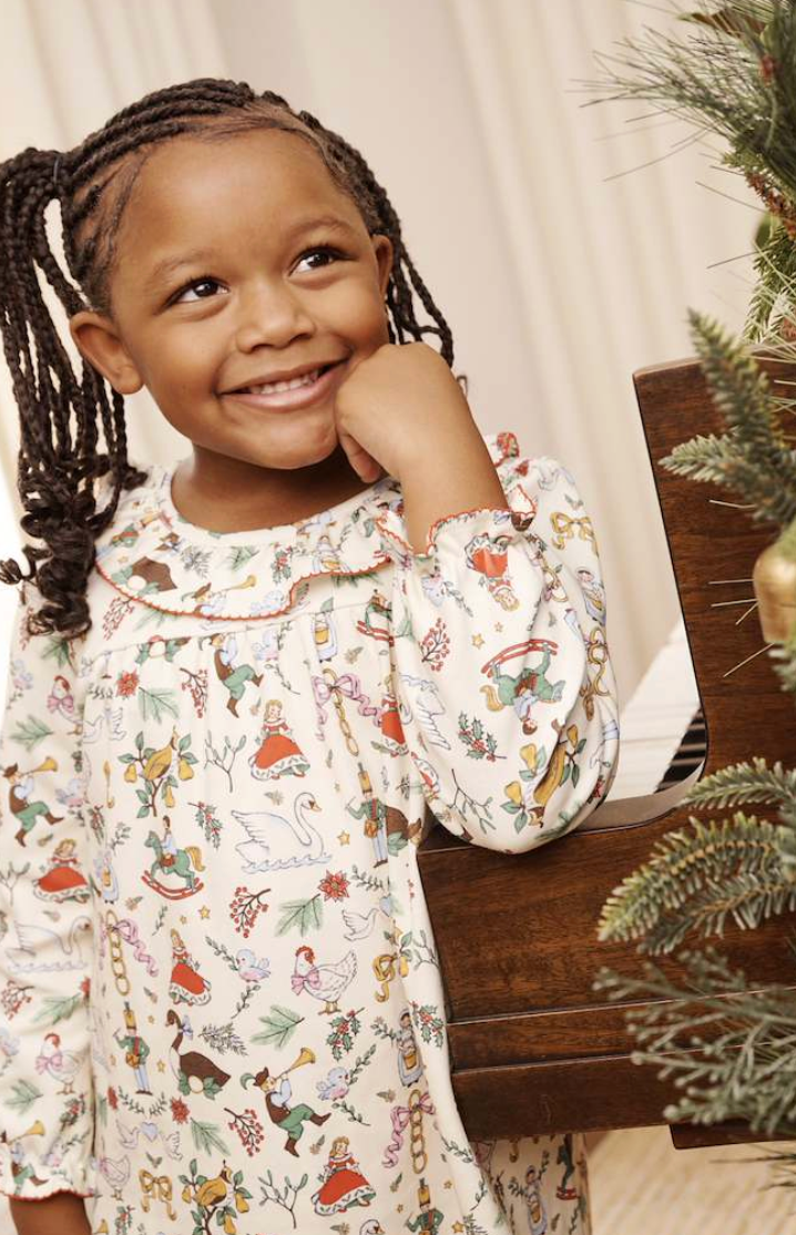 The Beaufort Bonnet Company- 12 Days of Christmas Ramona Ruffle Dress