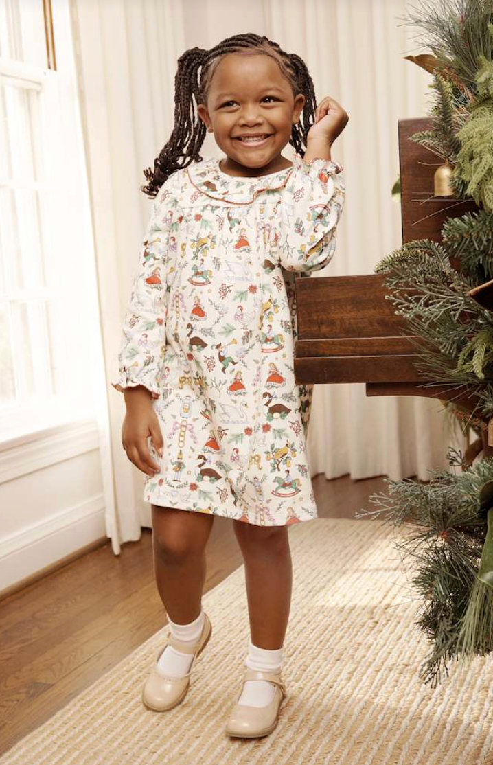 The Beaufort Bonnet Company- 12 Days of Christmas Ramona Ruffle Dress