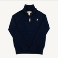 The Beaufort Bonnet Company Navy Hayden Half Zip Sweater