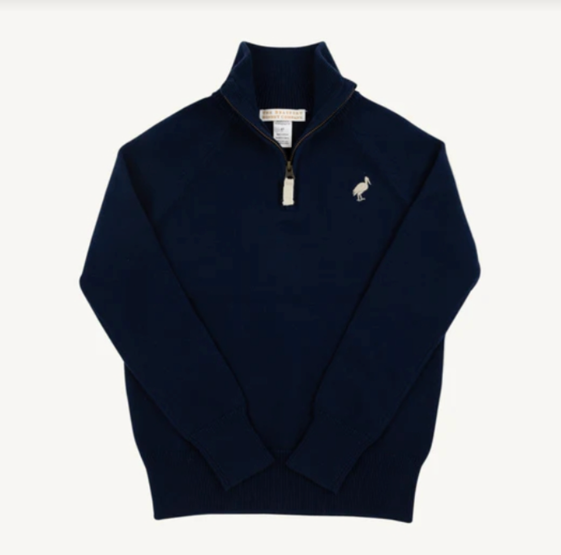 The Beaufort Bonnet Company Navy Hayden Half Zip Sweater