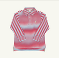 The Beaufort Bonnet Company- Prim and Proper LS Polo Sumner County Stripe