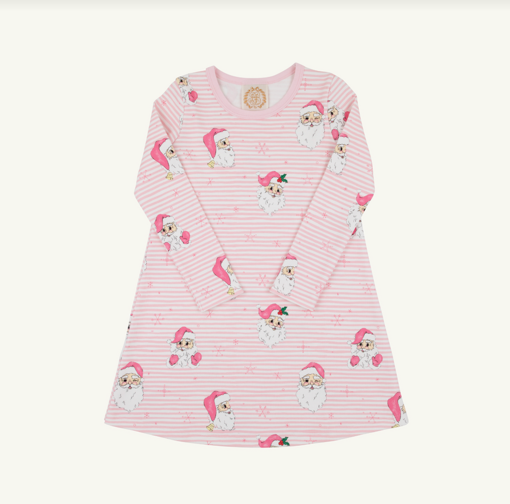 The Beaufort Bonnet Company- Long Sleeve Polly Play Dress Dear Santa