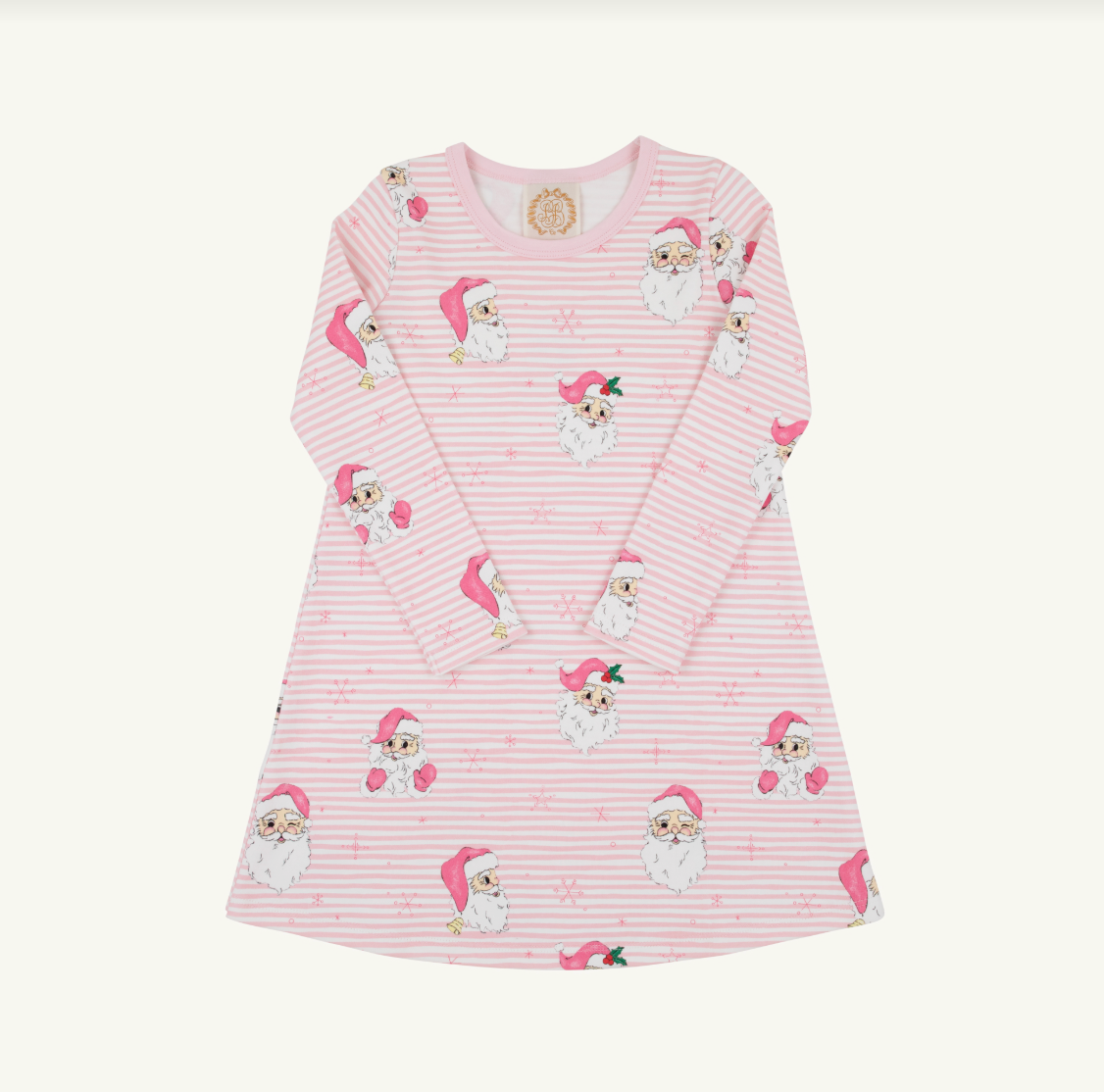 The Beaufort Bonnet Company- Long Sleeve Polly Play Dress Dear Santa