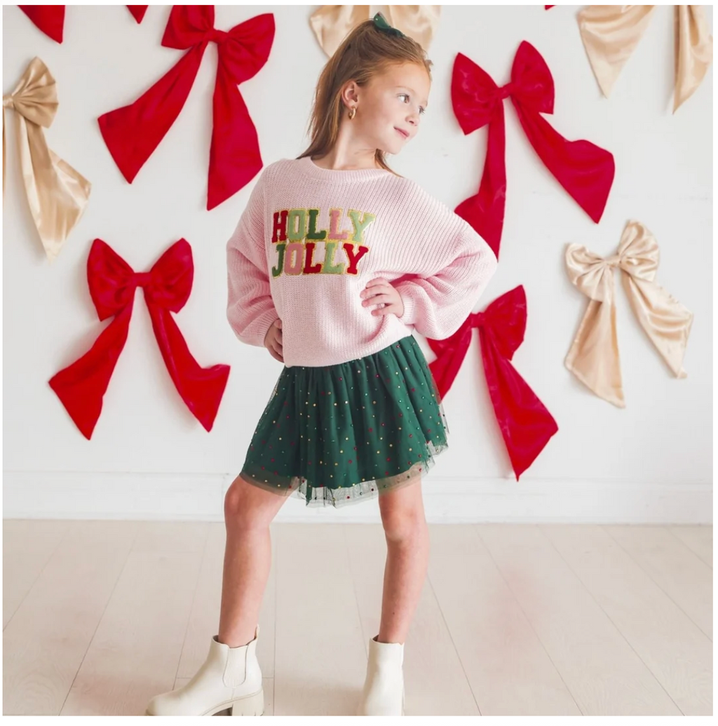 Holly Jolly Patch Christmas Sweater
