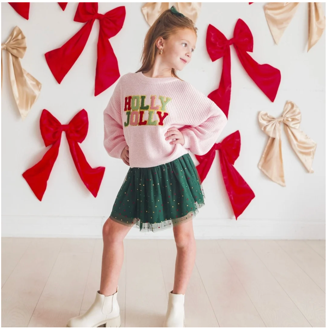 Holly Jolly Patch Christmas Sweater