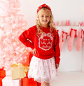 Holly Jolly Christmas  Bow Patch Sweatshirt