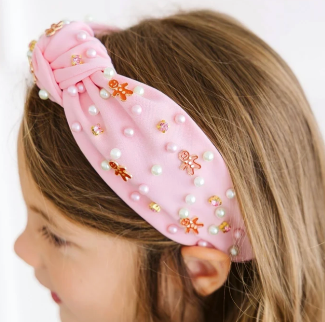 Gingerbread Christmas Gemstone Headband