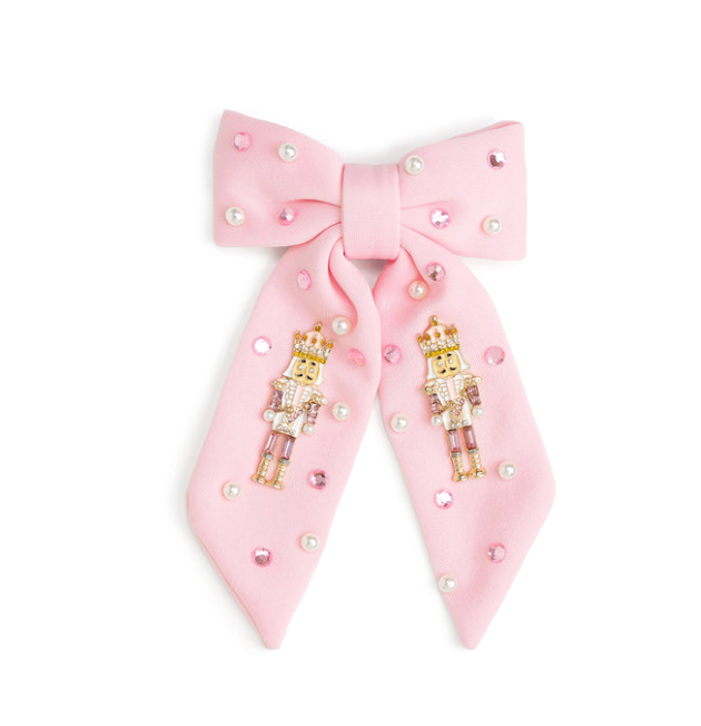 Nutcracker Christmas Gemstone Clip