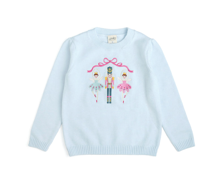 Nutcracker Embroidered Christmas Sweater