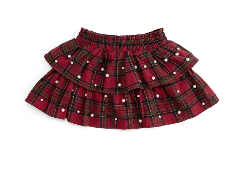 Christmas Tartan Pearl Skirt