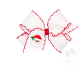 King Moonstitch Santa Embroidered Hair Bow