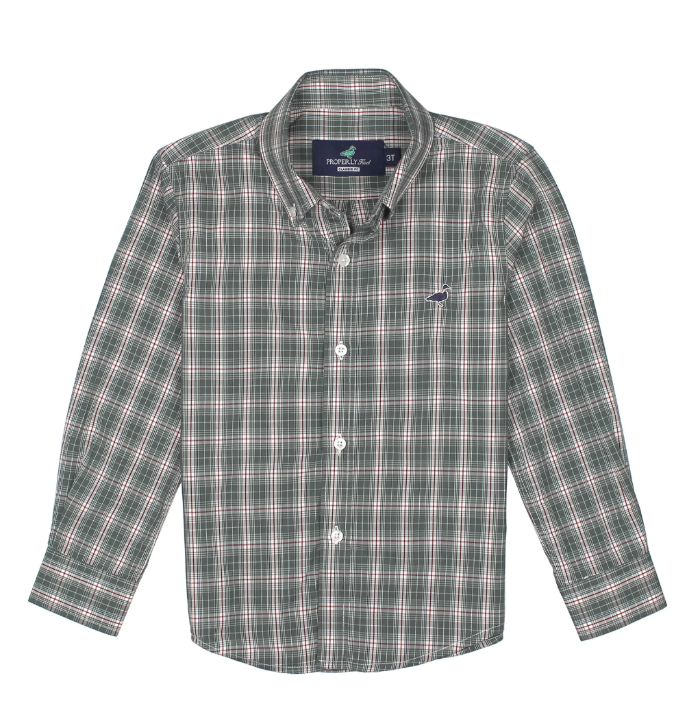 Boys Seasonal Sportshirt Mistletoe