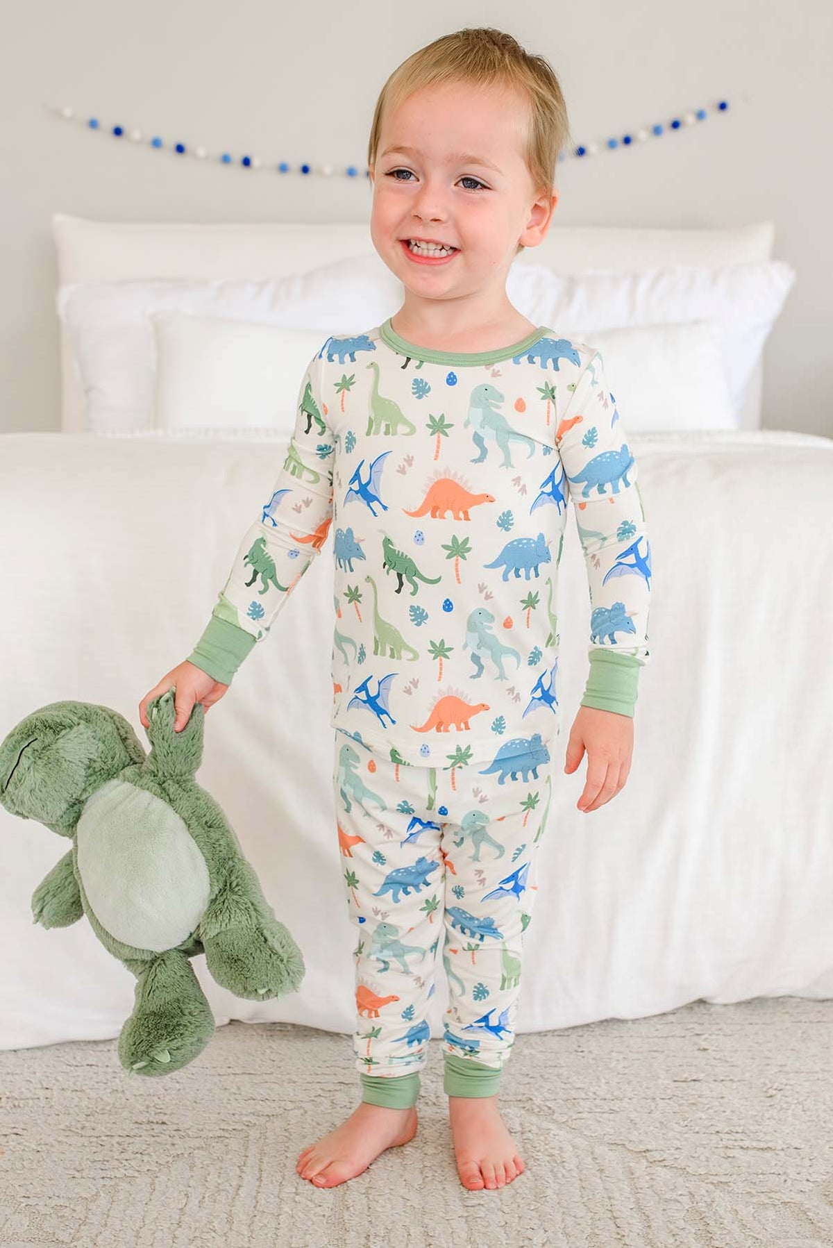 Two-Piece Bamboo Pajama Set | Little Fossil