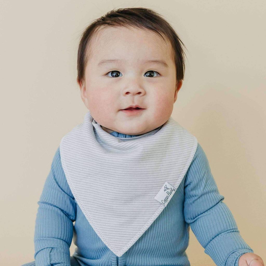 4 Pack Baby Bandana Bibs - Oxford