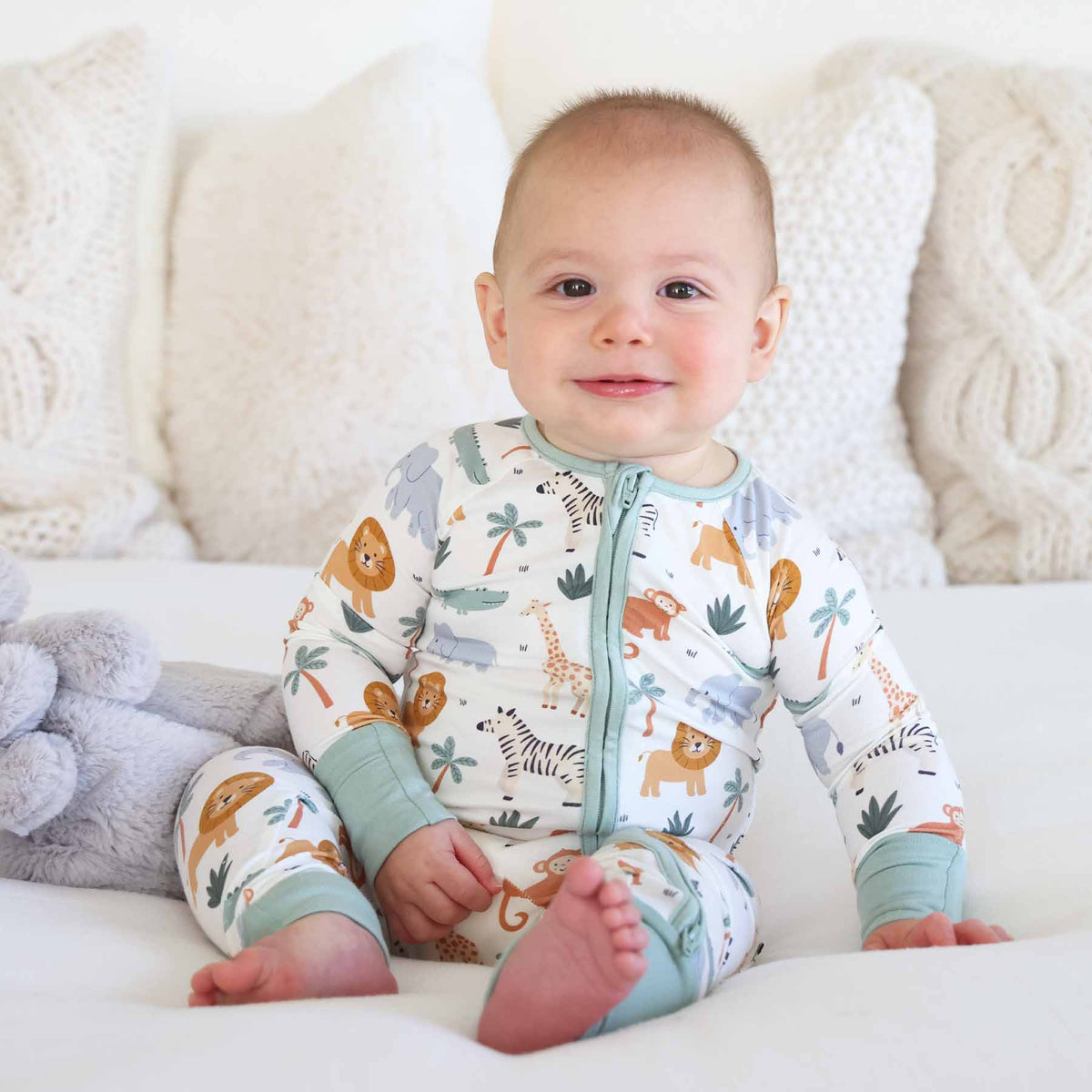 Safari Snuggles Convertible Zip Romper
