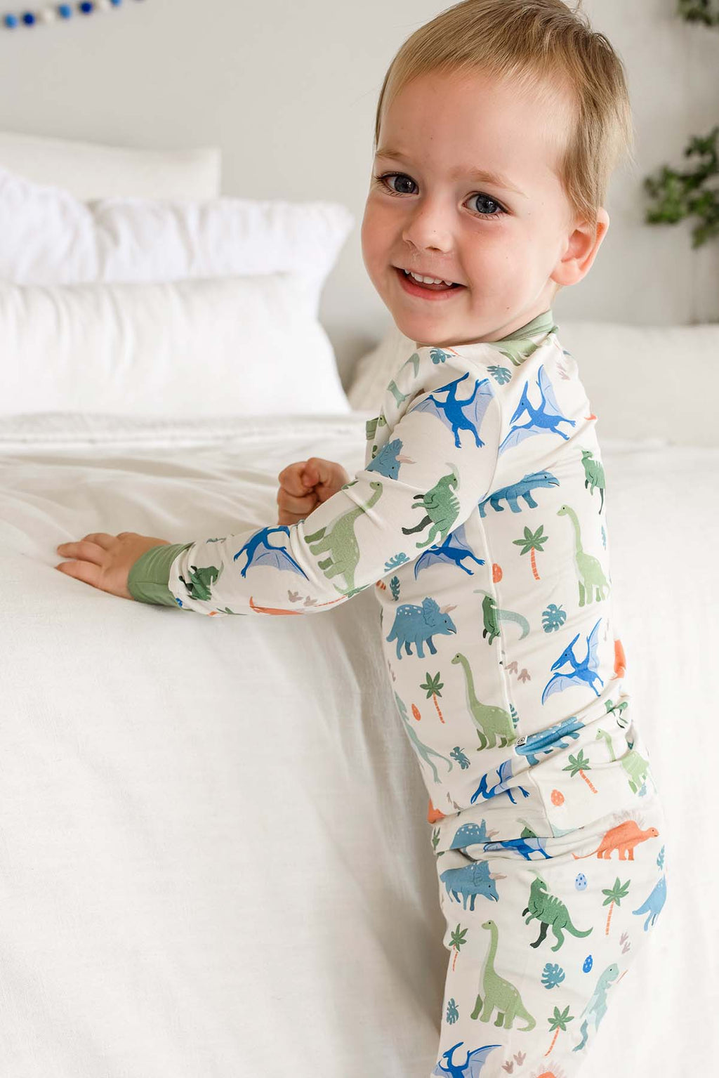 Two-Piece Bamboo Pajama Set | Little Fossil