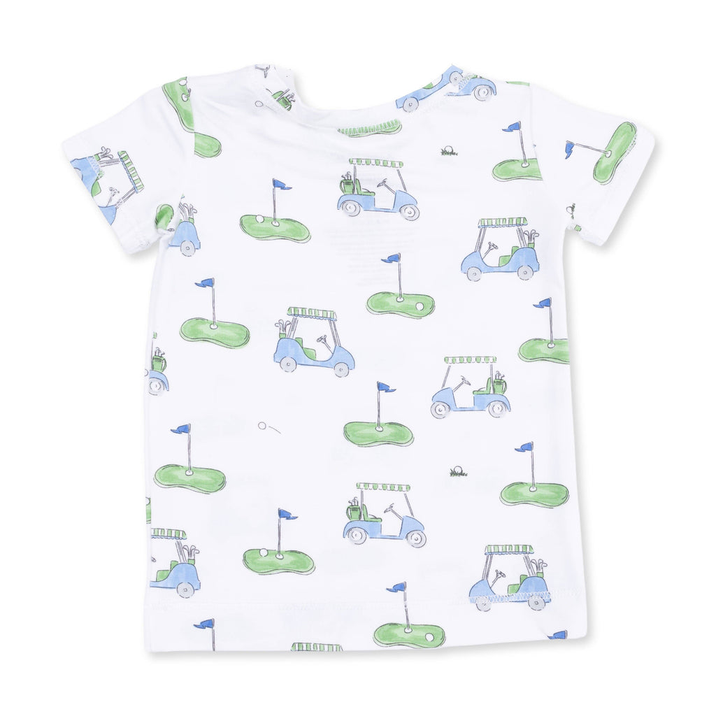 Golf Carts Blue - Short Sleeve Loungewear Set
