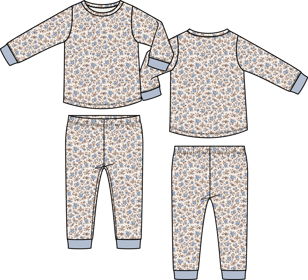 Hazel Floral - Long Sleeve Loungewear Set