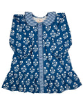 Midnight Bloom Block Print Dress