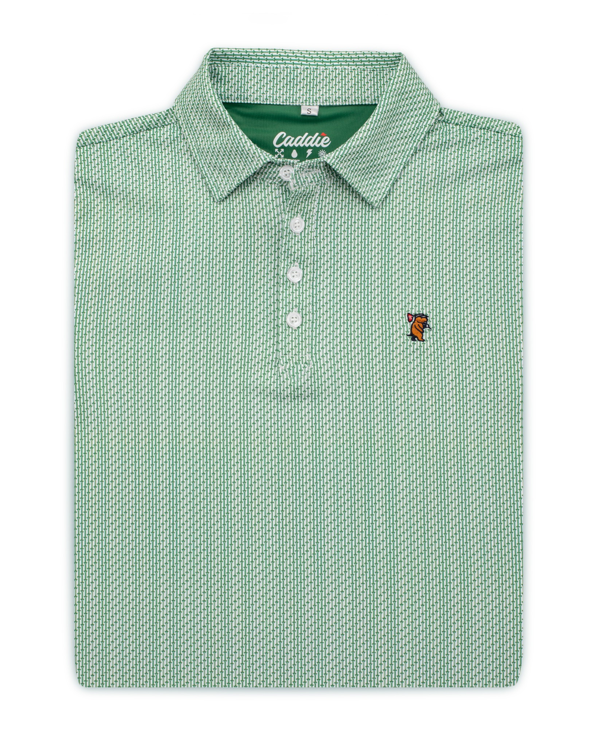 Caddie Green Tee Polo