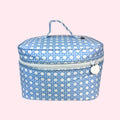 Wipeable Baby Blue Bungalow Train Case