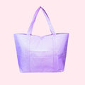 Lilac Preppy Stripe  Big Mama Tote