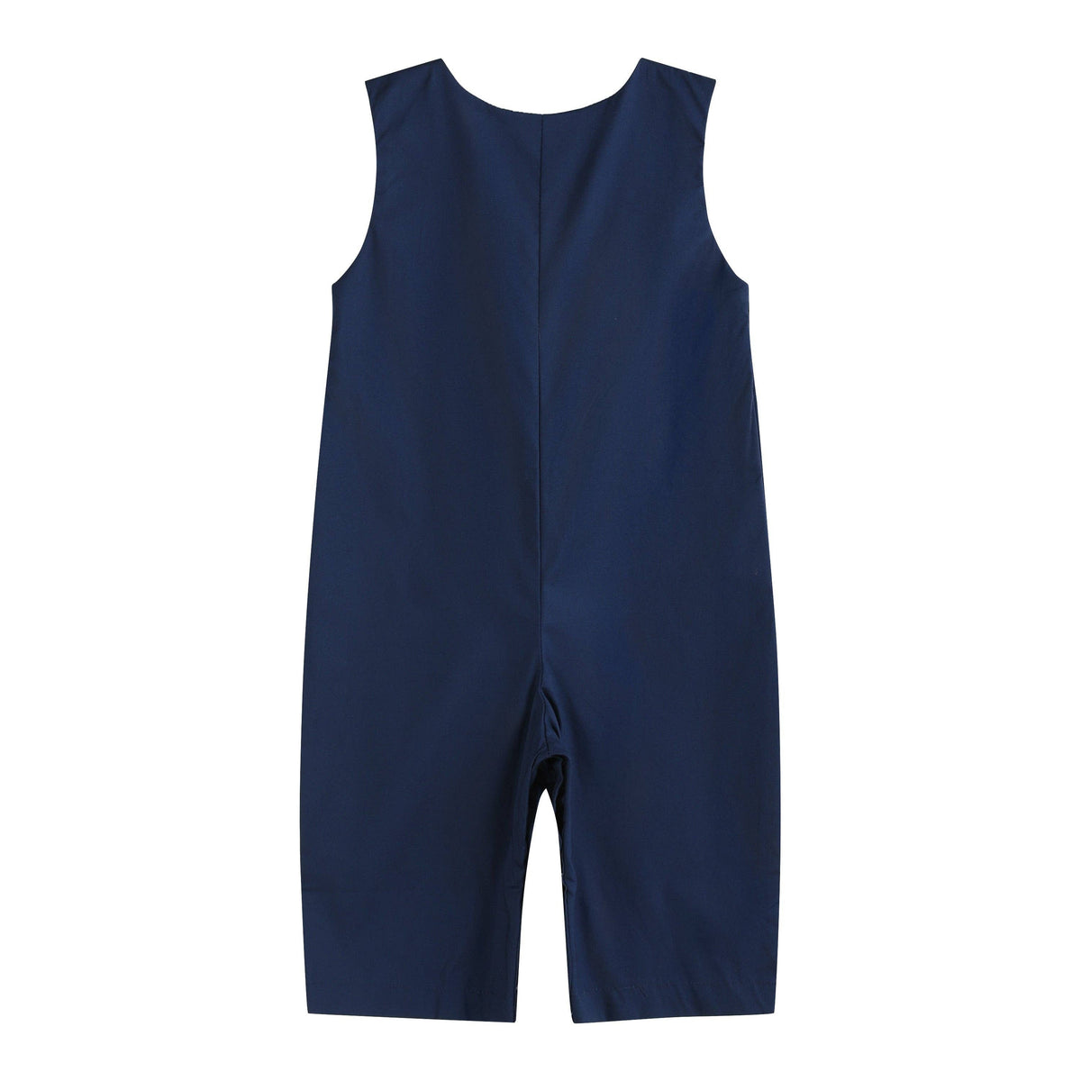 Blue Nativity Smocked Overalls