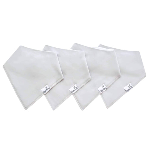 4 Pack Baby Bandana Bibs - Grey Basics