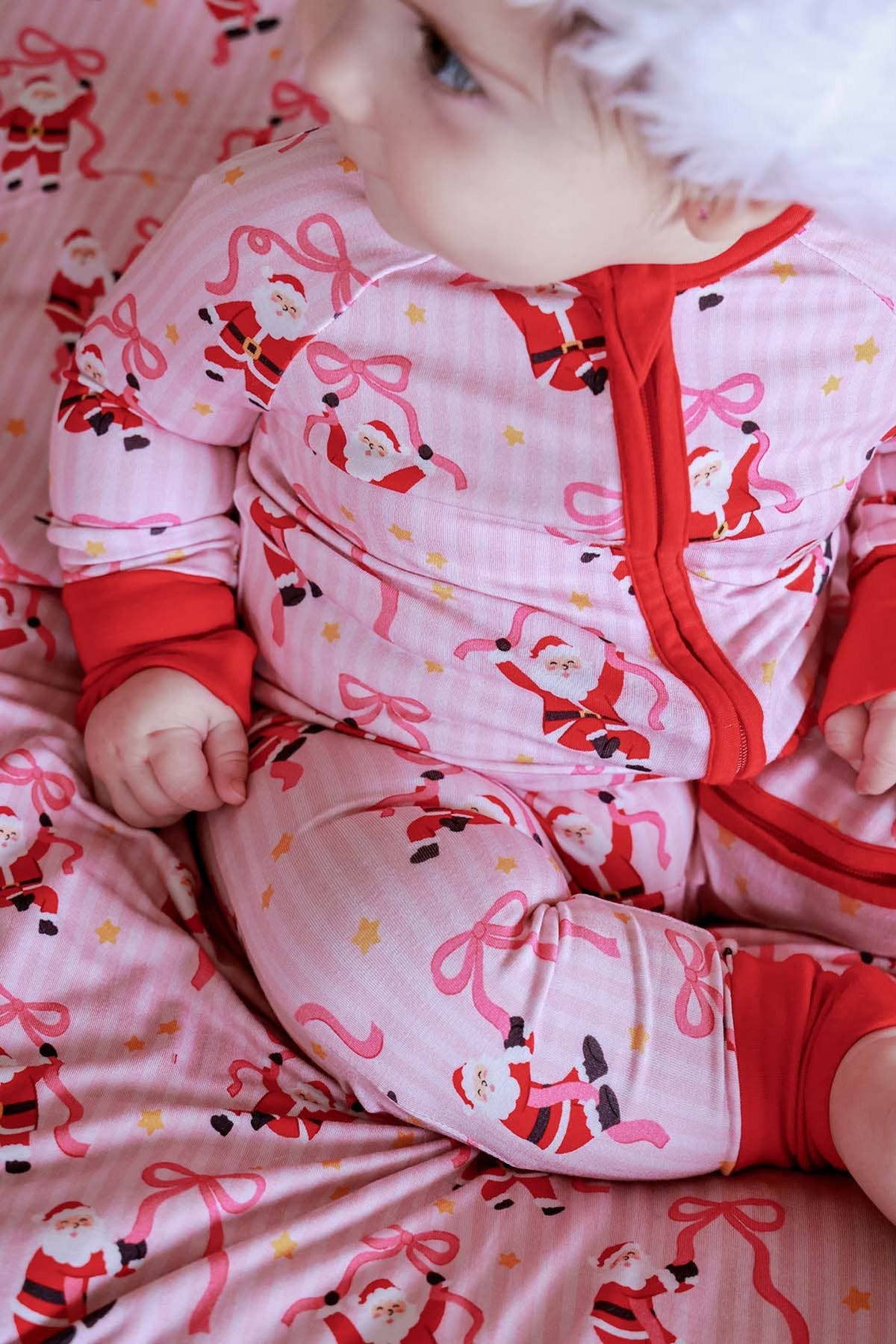Christmas Bamboo Convertible Zipper Romper | Jolly Ribbons