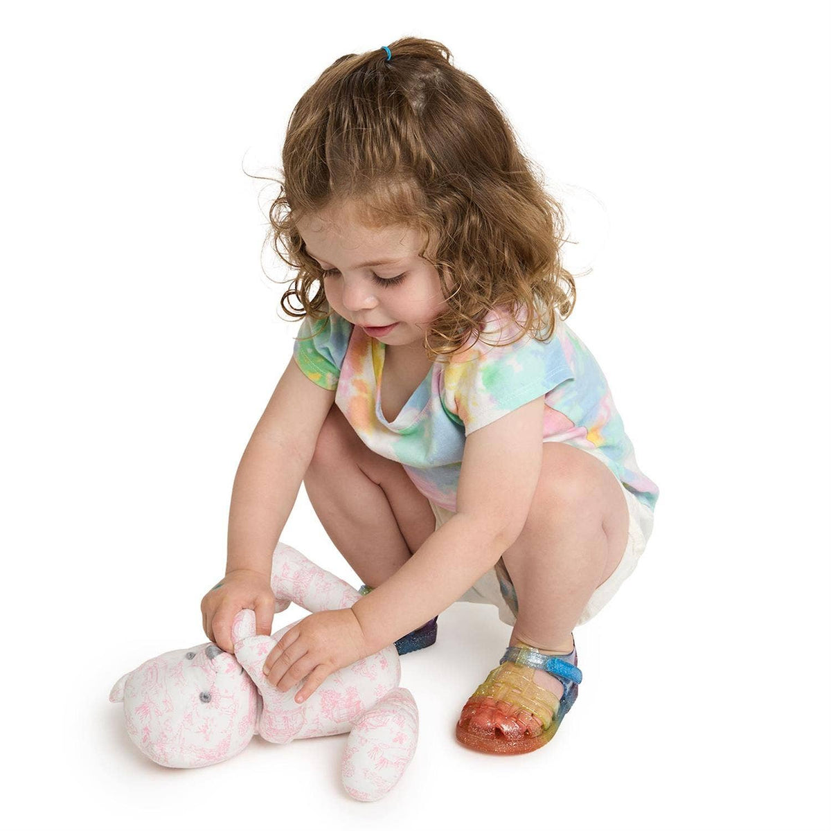 Animal Toile Stuffed Teddy Bear Pattern Assorted 2 Colors