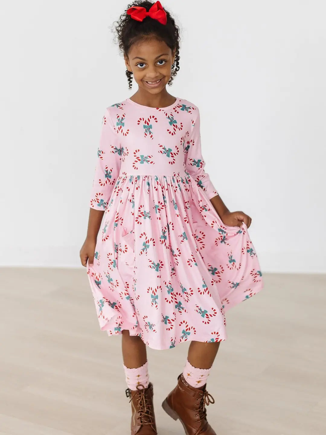 Mila & Rose- Candy Cane Cutie Twirl Dress