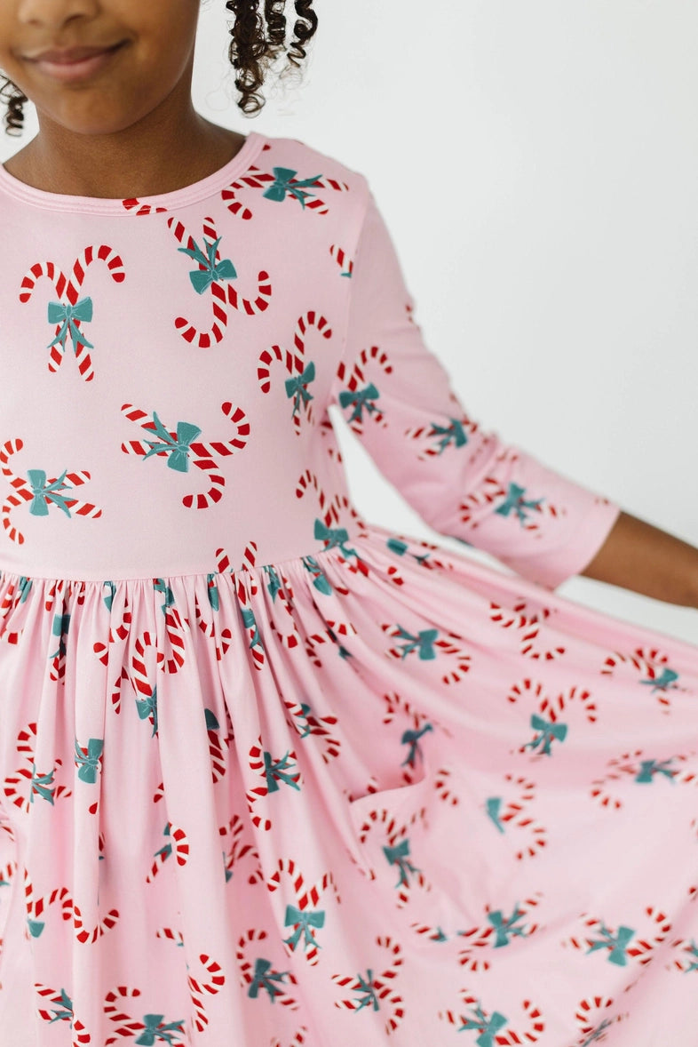 Mila & Rose- Candy Cane Cutie Twirl Dress