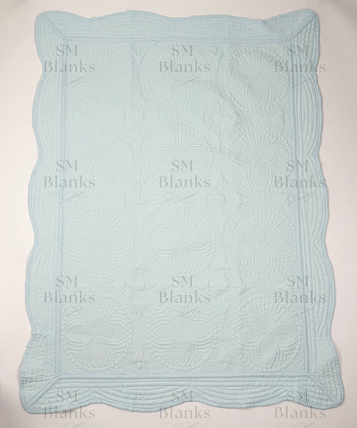 Baby Blue Baby Heirloom Quilt