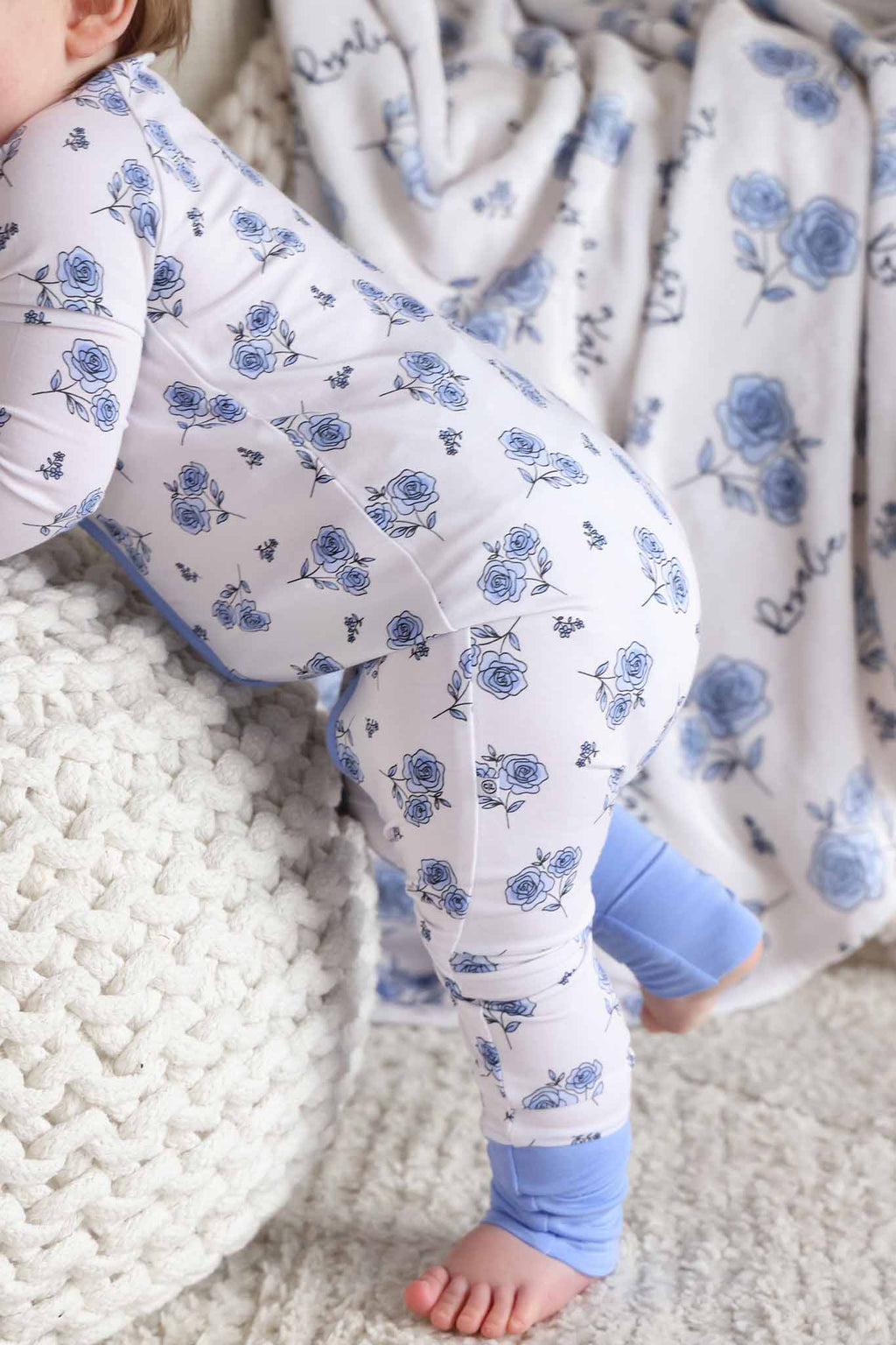 Sapphire Garden Convertible Bamboo Zip Romper