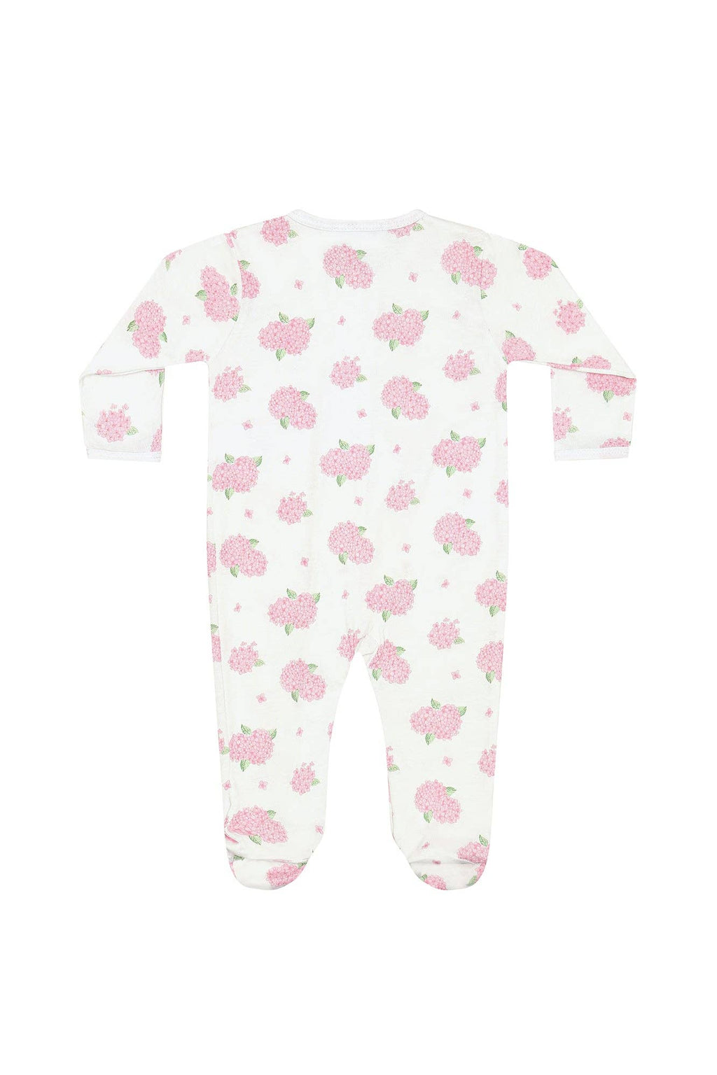 Hydrangeas Zipper Footie