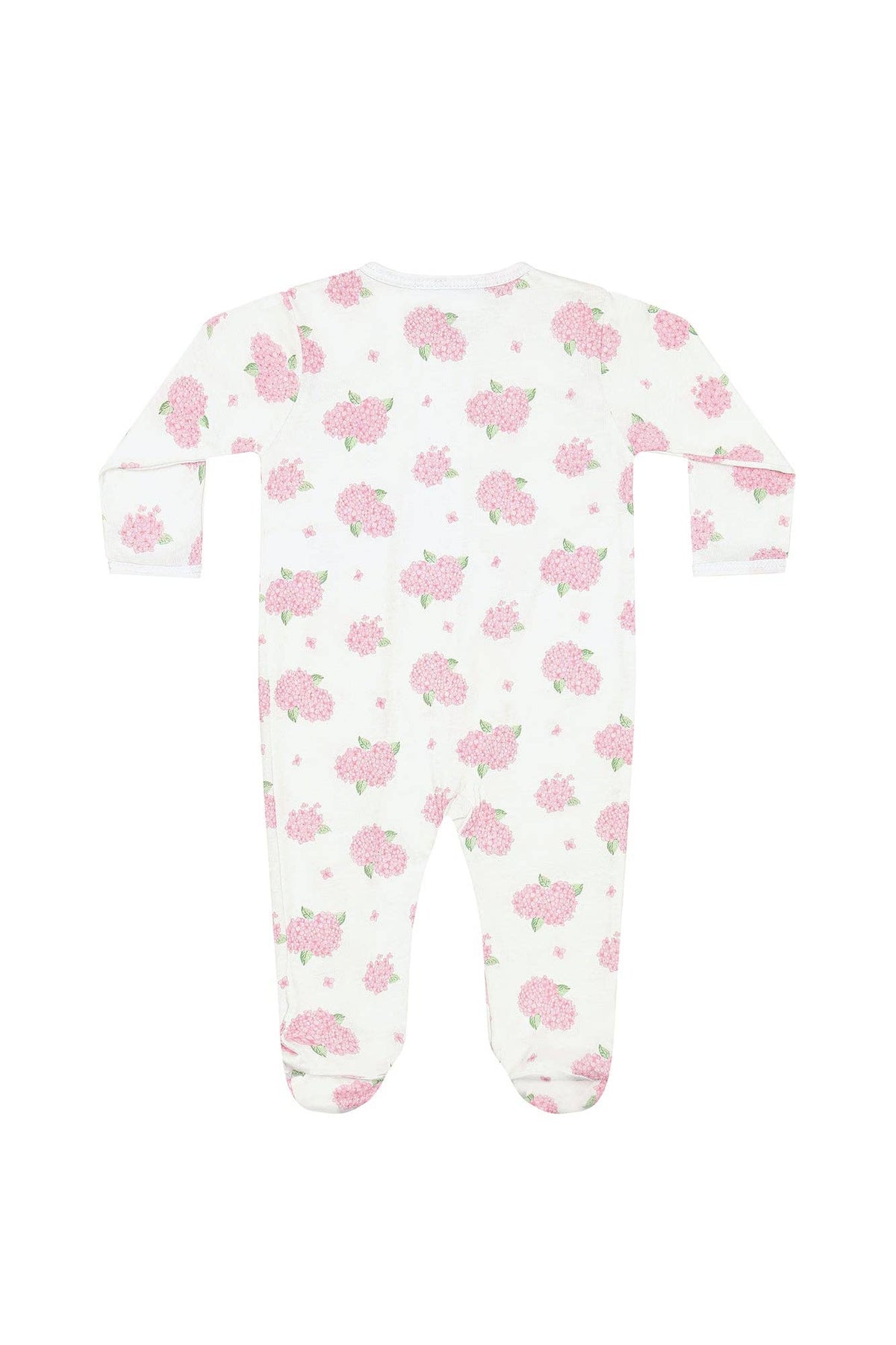 Hydrangeas Zipper Footie