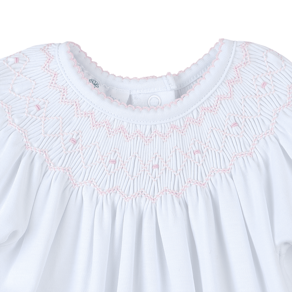 Lizzie's Classics Bishop Long Sleeve Bubble - Pink