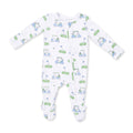 Golf Carts Blue - 2 Way Zipper Footie