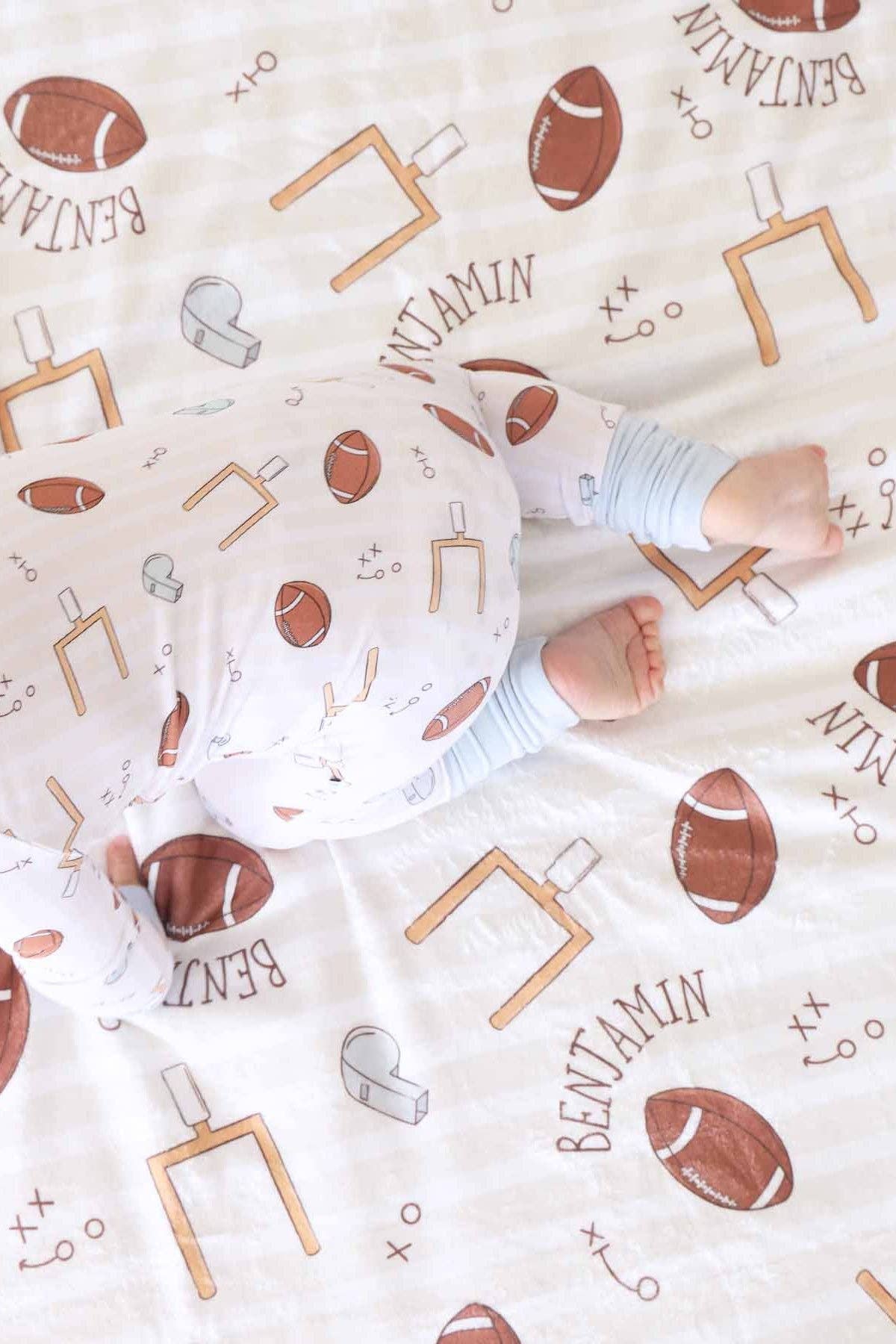 Tiny Touchdowns Convertible Zip Romper | Neutral
