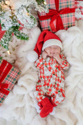 Christmas Zipper Footie | Cozy Claus