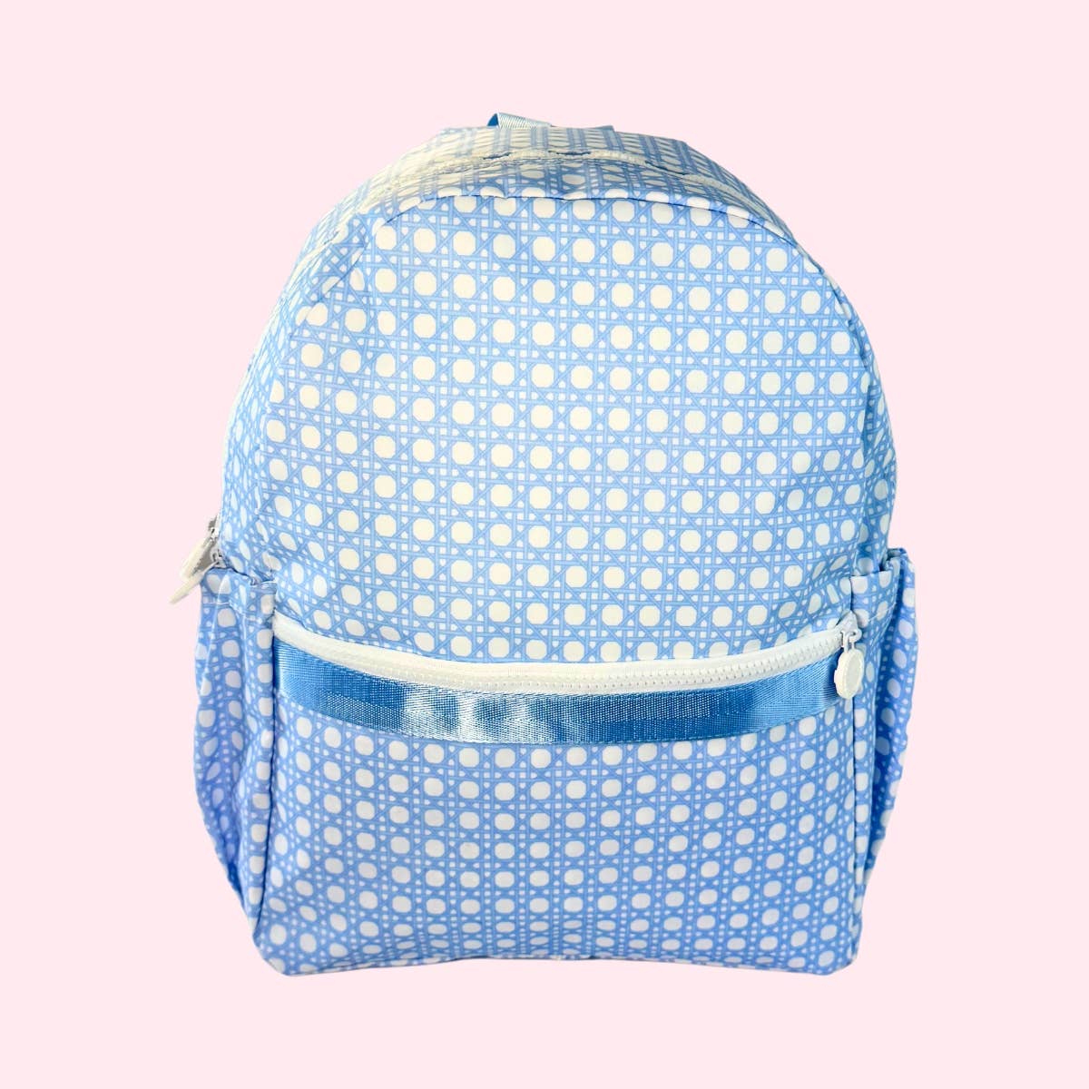 Baby Blue Bungalow Medium Backpack w/ Pockets