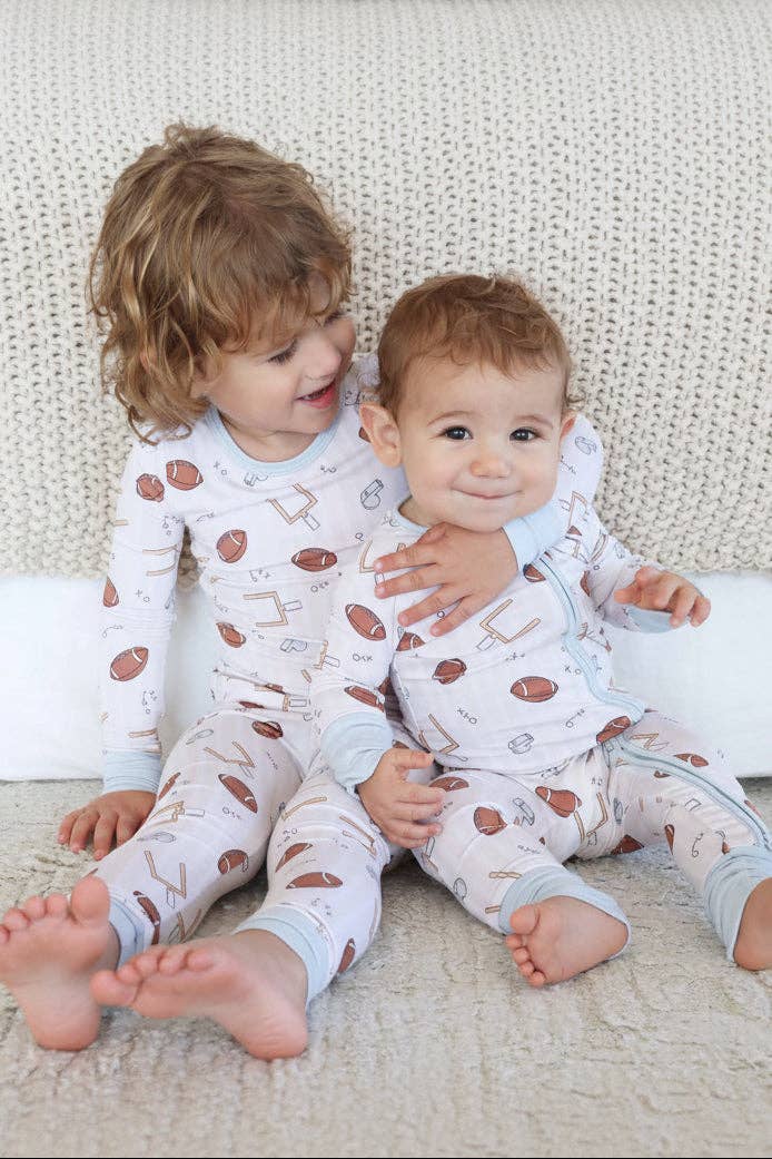 Two-Piece Pajama Set | Tiny Touchdowns