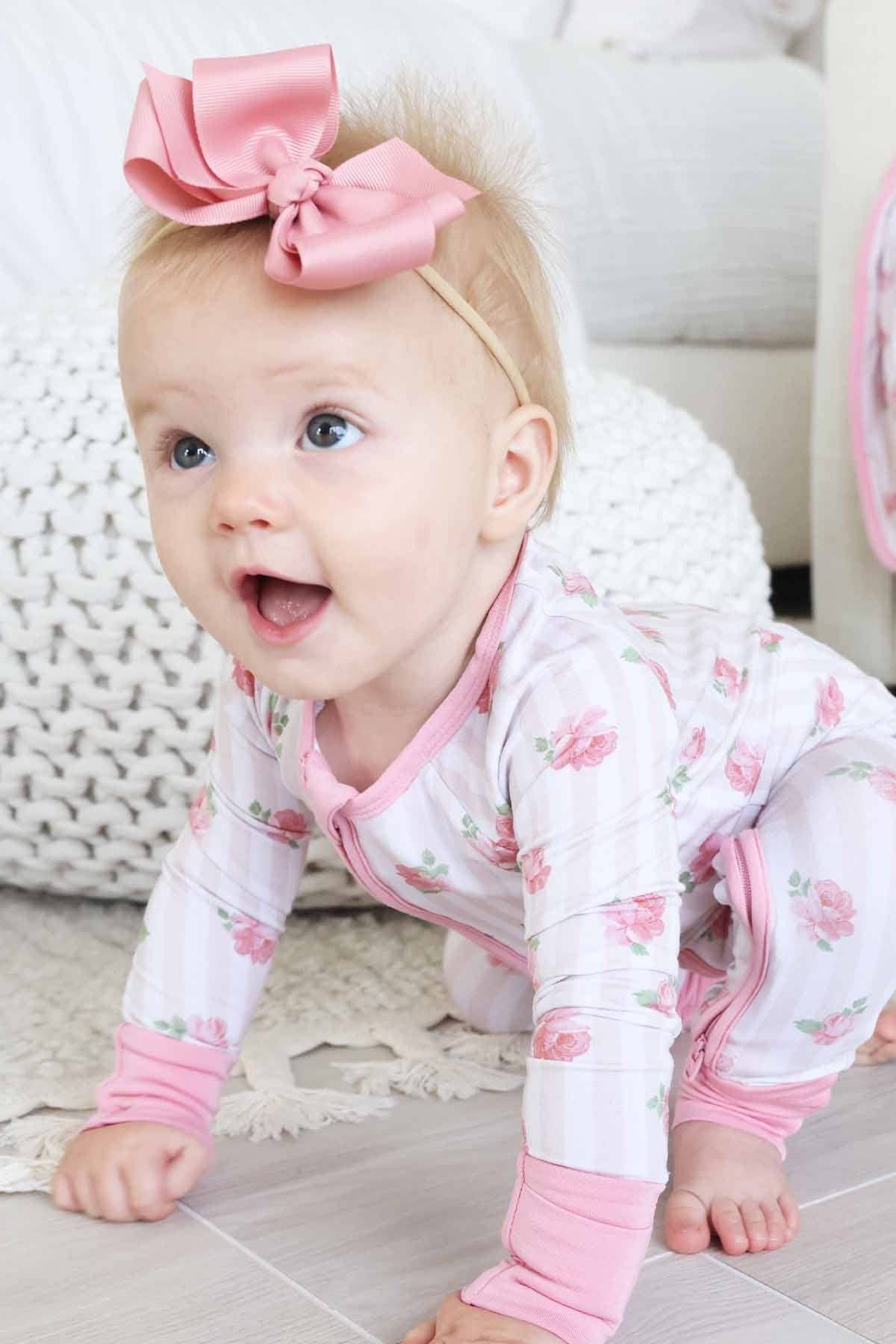 Rosy & Cozy Convertible Zip Romper
