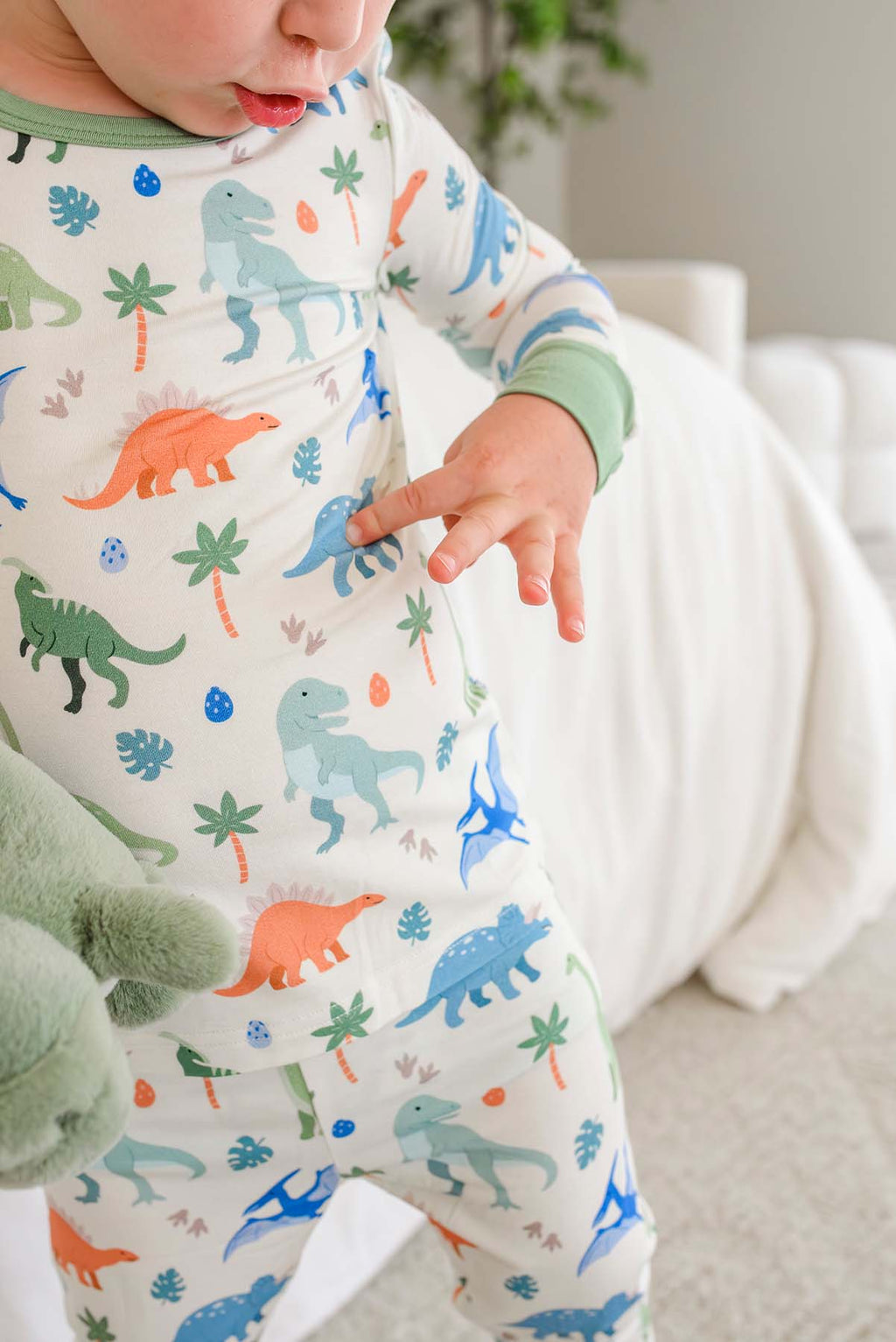 Two-Piece Bamboo Pajama Set | Little Fossil