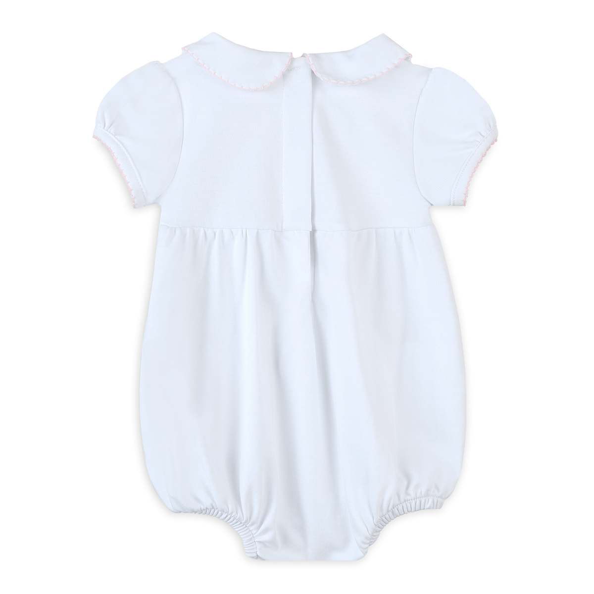 Lizzie's Classics Smocked Short Sleeve Bubble - Pink