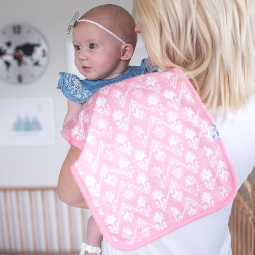 3 Pack Premium Burp Cloths - Claire