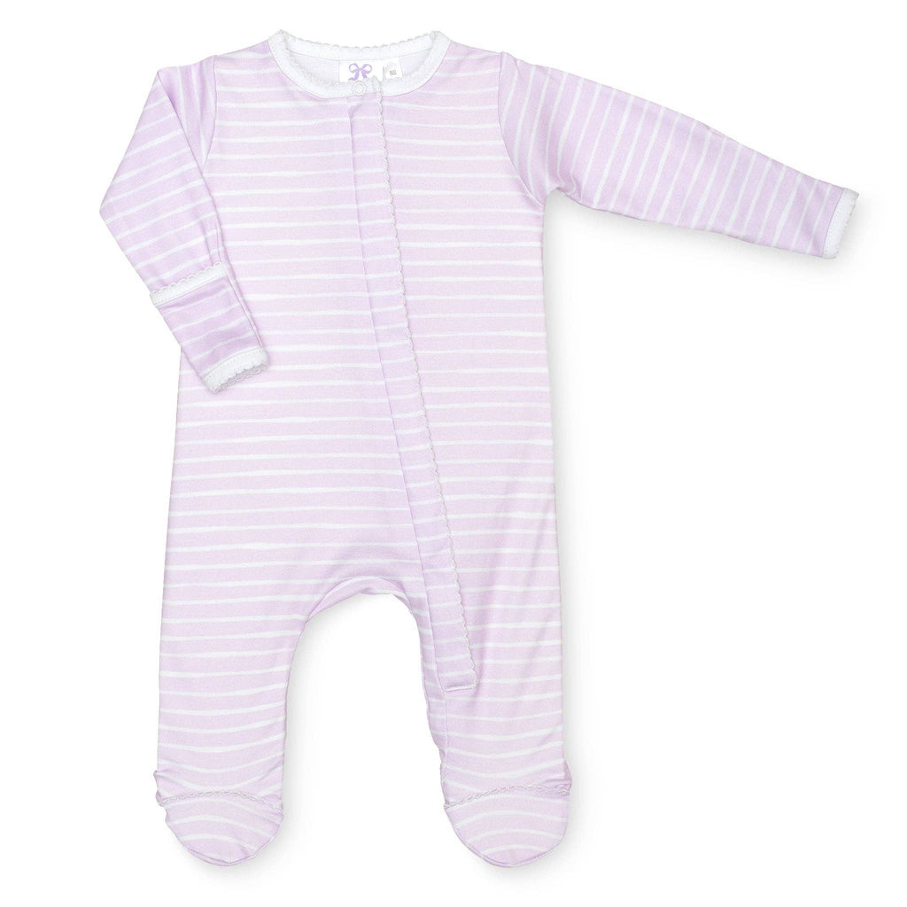 Lilac Stripe Classic Footie